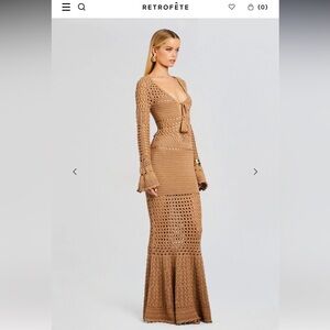 Retrofête Sereno Knit Crochet Dress